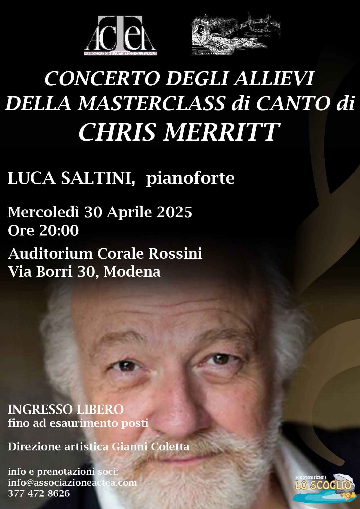 CONCERTO DEGLI ALLIEVI DELLA MASTERCLASS DI CANTO DI CHRIS MERRIT